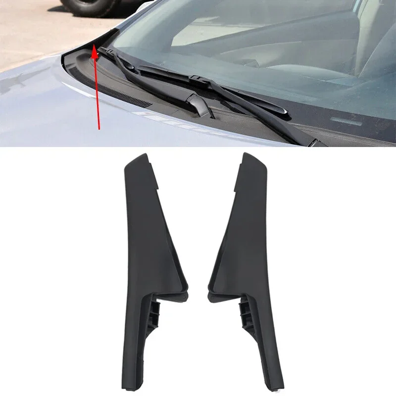 1 Pair Car Front Windshield Wrap Corner Trim Cover Auto Wiper Side Trim Accessories 53823-0 For Toyota Corolla 2007-2013