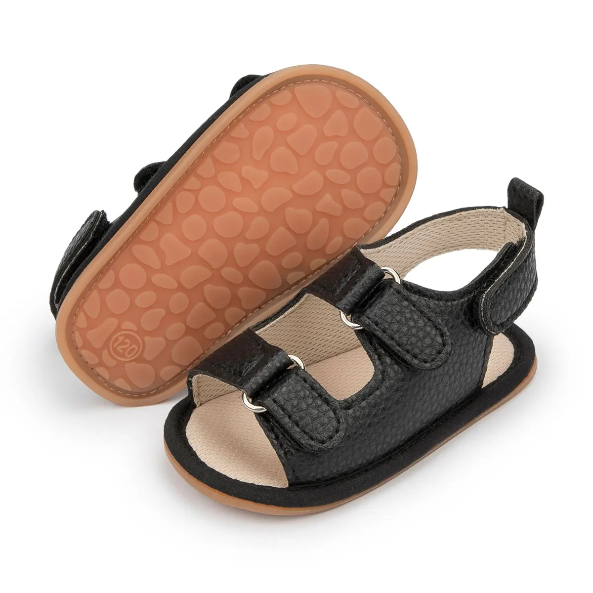Kids sandals Baby sandals Sandals and clogs Meckior Summer Baby Sandals Baby Shoes PU Leather Rubber Bottom Sole Anti-Slip Infant First Walker Boy Girl Sandals 0-18M