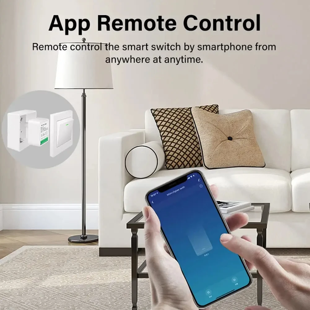 16A Tuya WiFi ZigBee Smart Switch 2-way Control Mini Smart Breaker Work With Alexa Google Home Alice