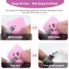 100/200/300PCS Lint Free Nail Wipes, Glue Wipes, Absorbent Soft Non-woven 200pc Lint- Free Cotton Wipes Nail Polish Remover Wipe 2
