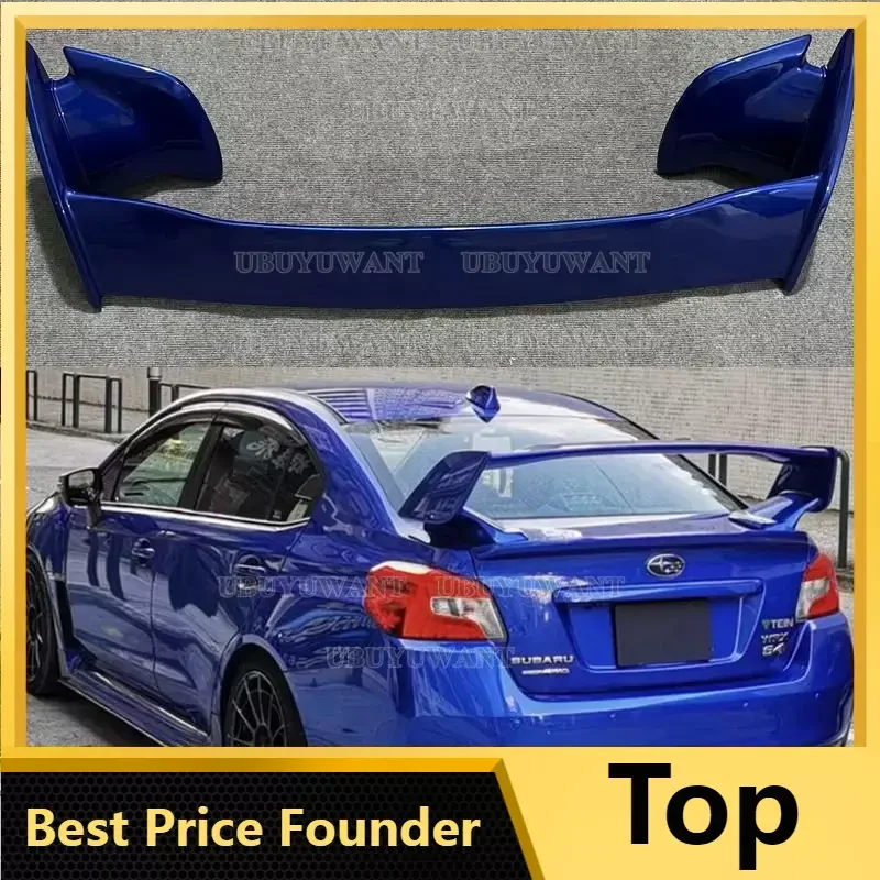 

Спойлер для заднего багажника 2007-2016 Subaru Impreza WRX STI, высококачественный спойлер из АБС-материала для заднего крыла автомобиля, спойлер грунтового цвета