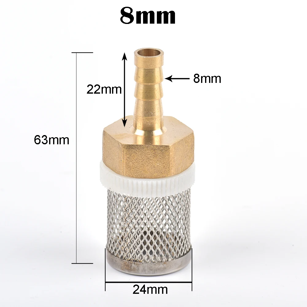 6-19mm Stainless Steel Mesh Filter 1/2" Female Inch Garden Irrigation Pump Protection Hose Water Cleaning Mesh Brass Filter fish filter pump Aquariums & Tanks