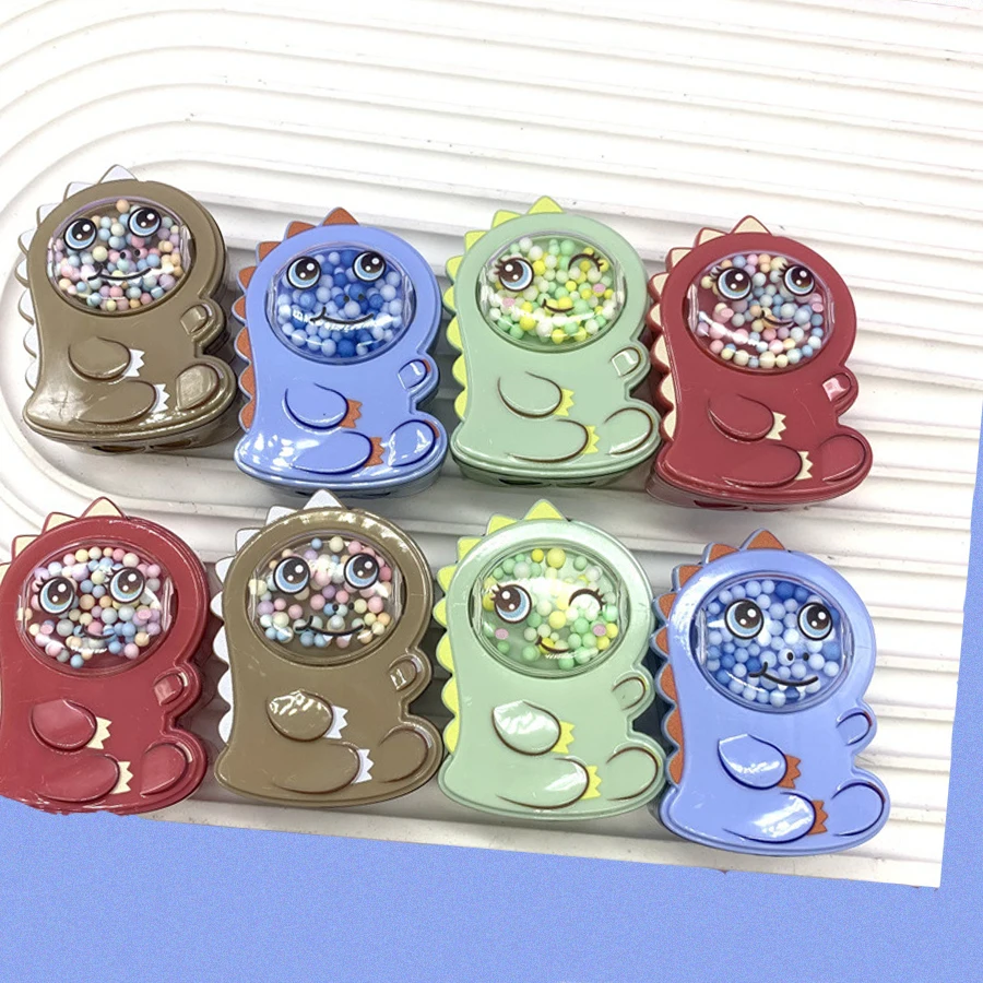 1pcs 연필 깎이 무작위 색상 크리 에이 티브 공룡 Kawaii 편지지 사무실 학교 용품 학생 편지지