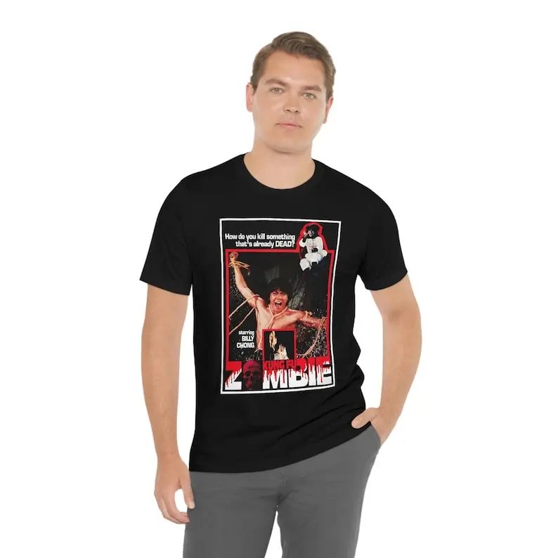 

Kung Fu Zombie Movie T-Shirt Black Short Sleeve Tee