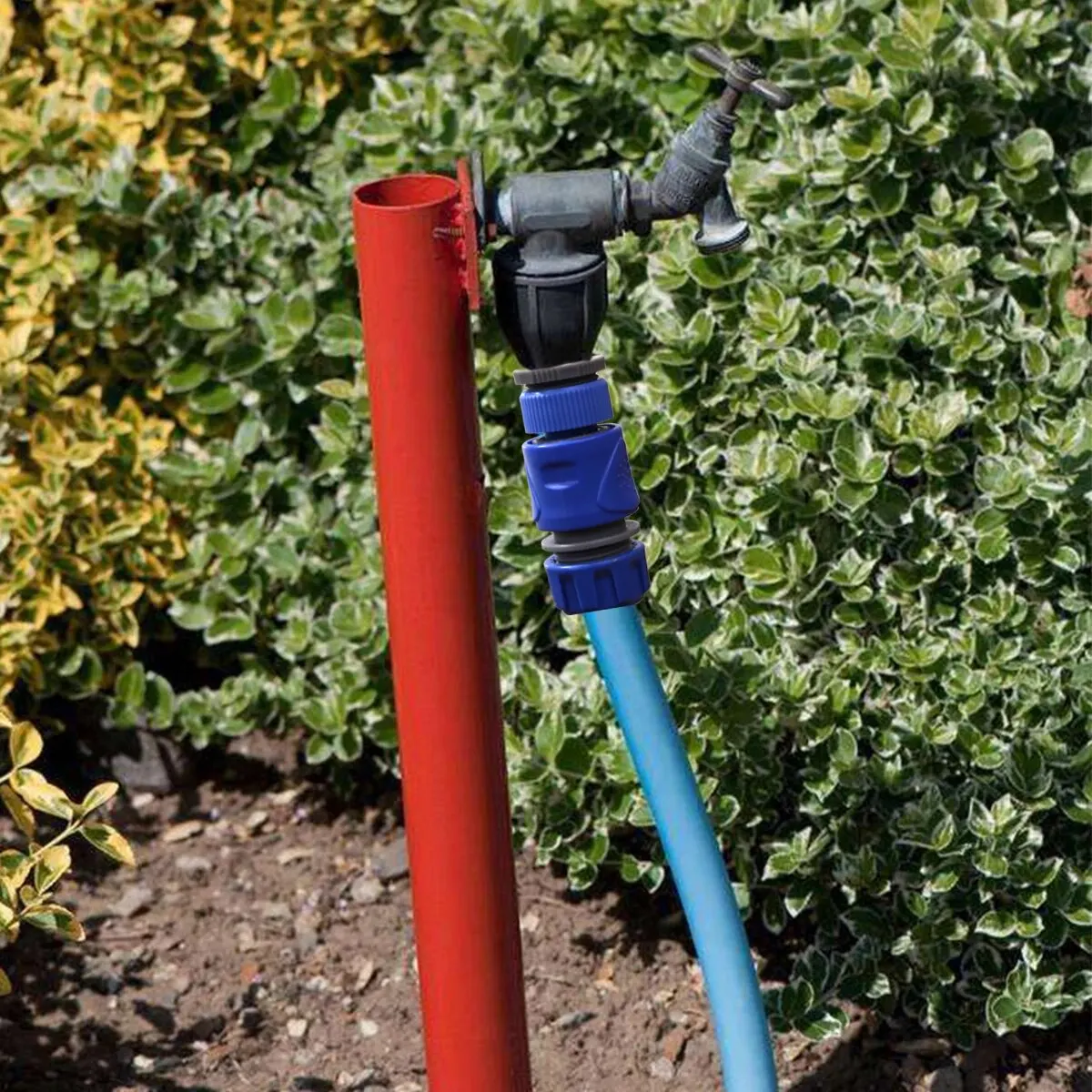 Garden Hose Connector 4Pcs/set Pipe Water Connectors Threaded Tap Connector Adjustable Spray Nozzle Water Gun Kits