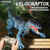 Remote Control Dinosaur for Kids - 2.4G RC Dinosaur with 3D Eye Shaking Head Roaring Sounds Rc Robot Dino Toys for Kids 1