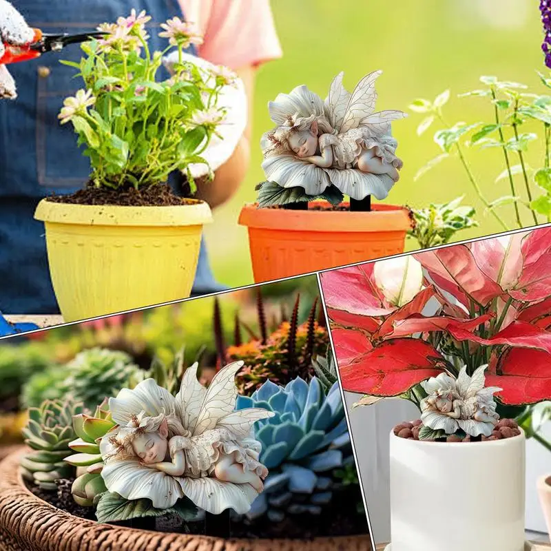 Potted Plants Decor Stakes Potted Plants Stakes Garden Decorative Acrylic Pot Decorations For Garden Farm