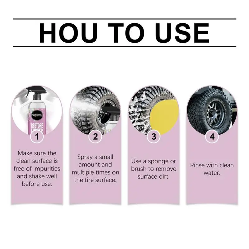 Wheel Cleaner Spray Effective Rim And Tire Cleaner Car Wheel Professional Rim 120ml Brake Dust Remover
