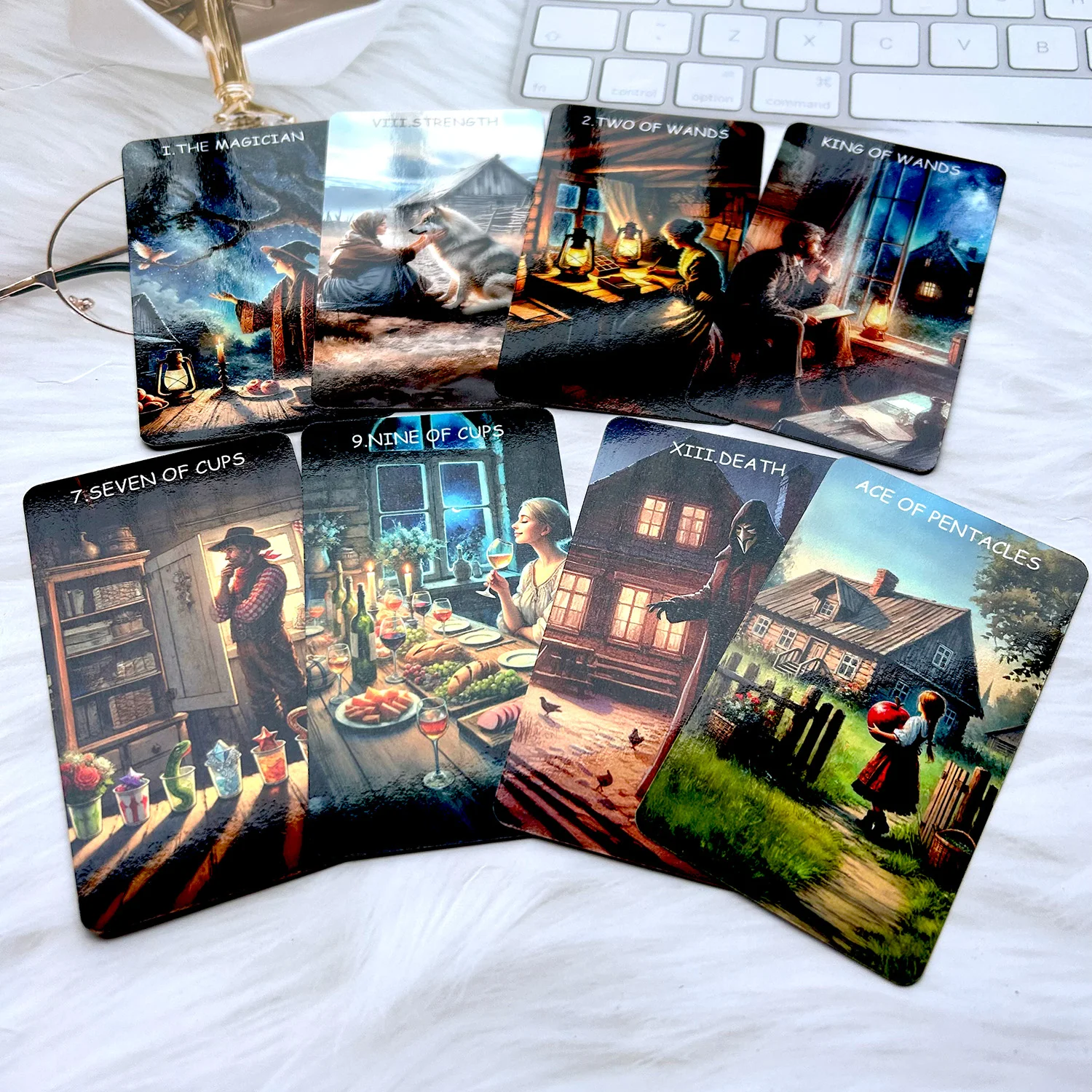 【日本未発売】The Textured Tarot 78枚デッキ 日本未発売】The Textured Tarot 78枚デッキ Fully Illustrated