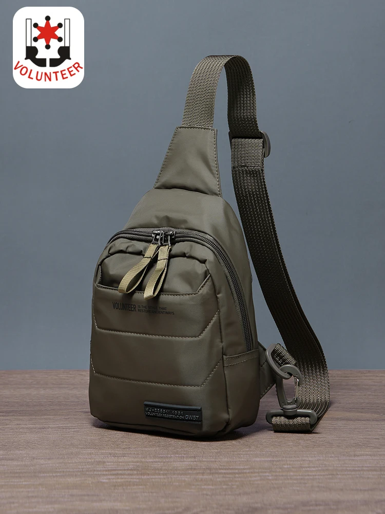 Volunteer Crossbody Bag for Men 2023 New Oxford Cloth Travel Versatile Multifunction Waterproof Climbing Shoulder Bag 1713-11