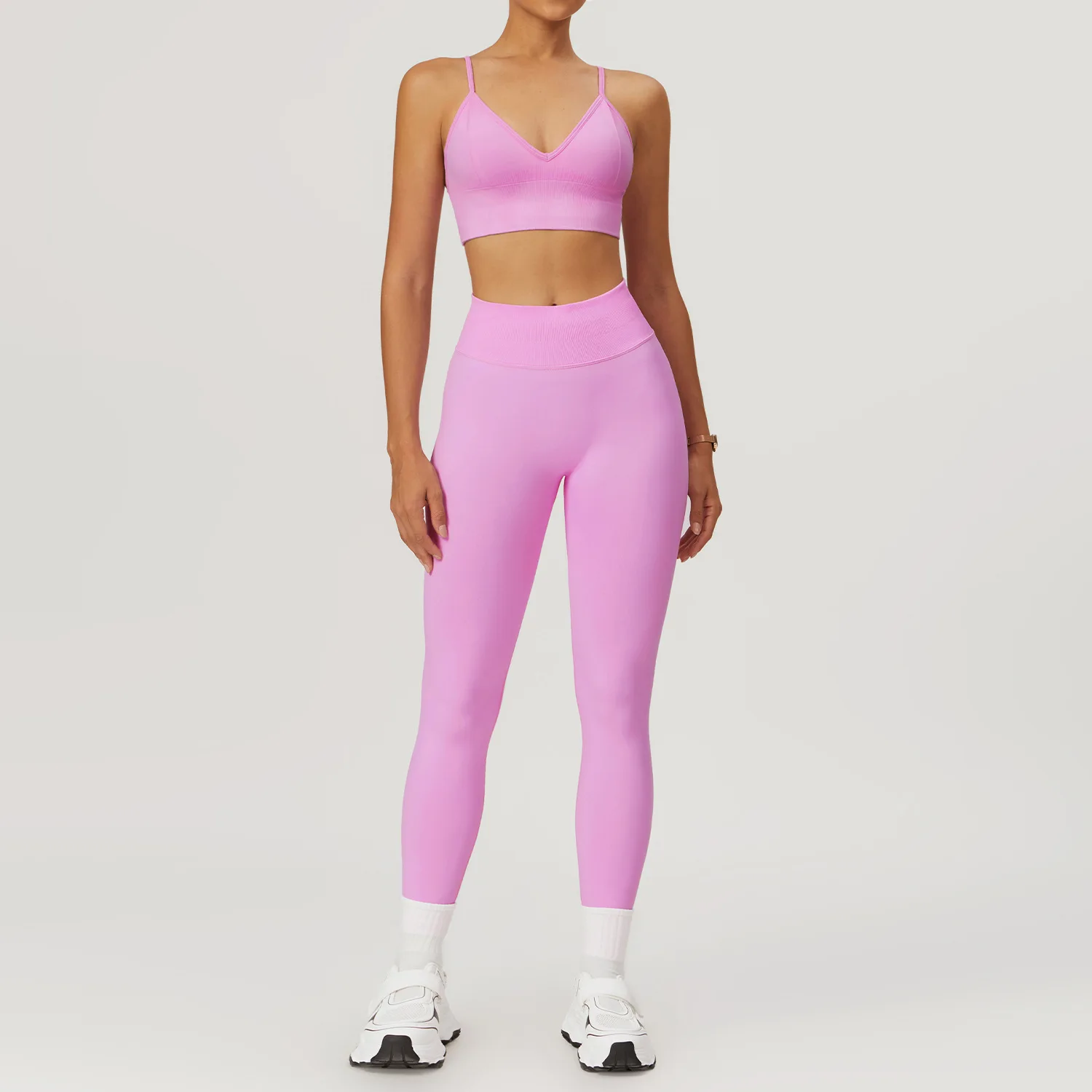 Sports Bra Hip-lifting Fitness Shorts Cross-border Sports Suit Seamless Yoga Suit Women