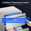 24" Undercounter Refrigerator, 2 Drawer Built-in Beverage Refrigerator with Touch Panel, 5.3 Cu.ft. Under Counter Fridge 5