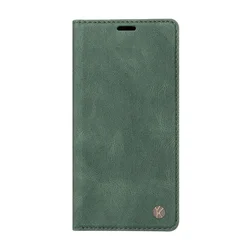Magnetic Leather Flip Wallet Case - Premium Book - Style Cover - Xiaomi12Pro(12S Pro) (Green)