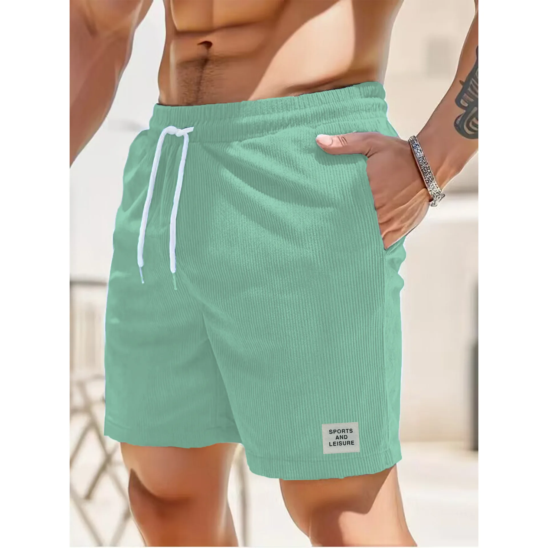 Corduroy Sporty Running Shorts for Men