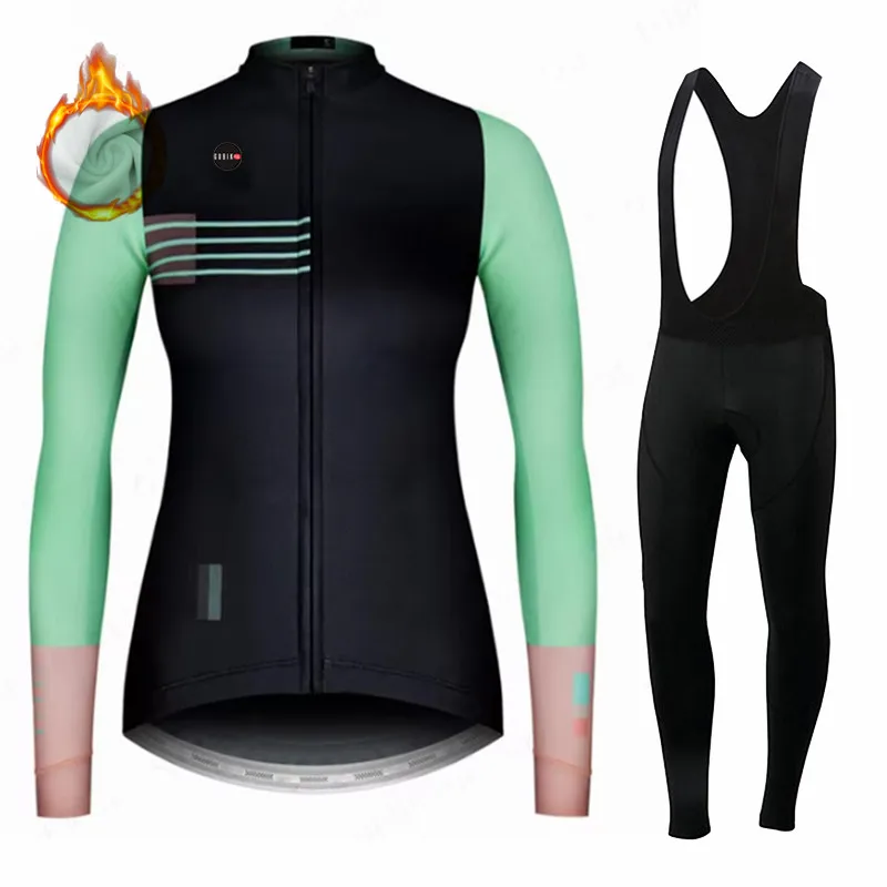 Women Winter Bicicleta Set Outdoor Thermal Fleece Cycling Clothing Road Bike Shirt MTB Jersey Bicycle Uniform Ciclismo cycling jersey cycling shirt cycling suit cycling jersey set