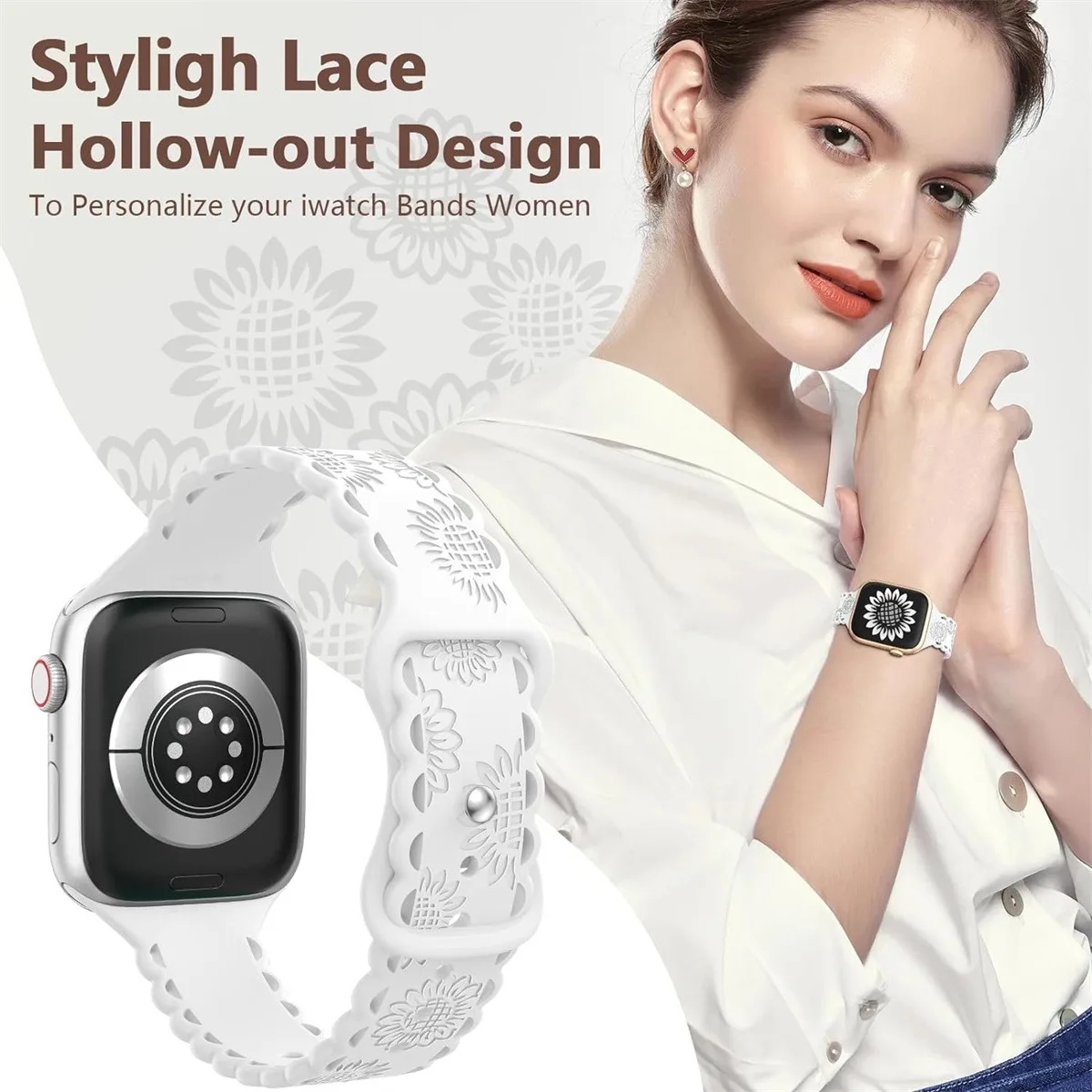 Silicone Watch Band For Smartwatch Sporty Comfortable Strap_voghion.com