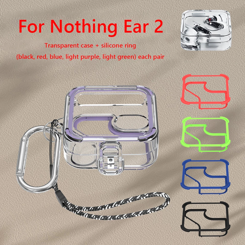 PC Auriculares Shell On-off Snap Funda para auriculares Protección contra  caídas para Nothing Ear 2