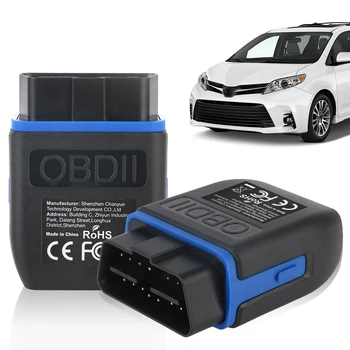 Scanner diagnostico ELM327 V1.5 per iOS Android e Windows Mini Wireless Bluetooth 4.0 OBD2 Scanner Lettore di codici per auto OBD II