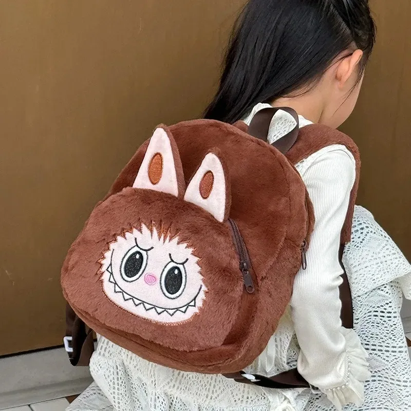 Japanese Bubble Mat Children Backpack Labubu Backpack Kawaii Plush Toy