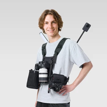 Ulanzi CB04 Uka Camera Harness System for Long Shoots Uka Dual Mount Lens Strap for Outdoor Hiking Urban Street Photography