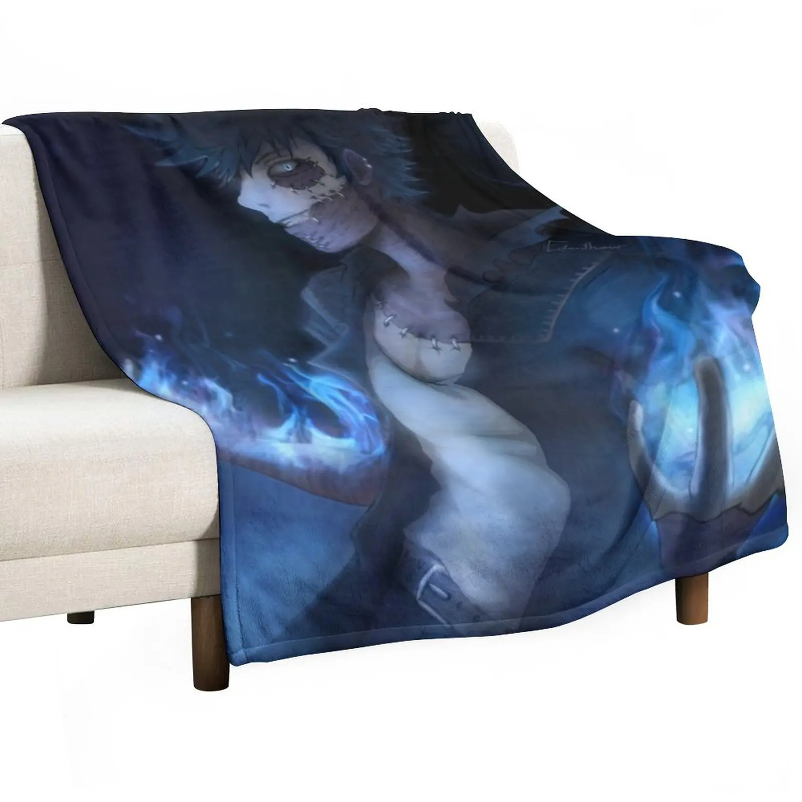 

Boku No Hero Dabi Scarred But Still Blazing Throw Blanket Shaggy Blanket Flannel Fabric Hairy Blanket Warm Blanket