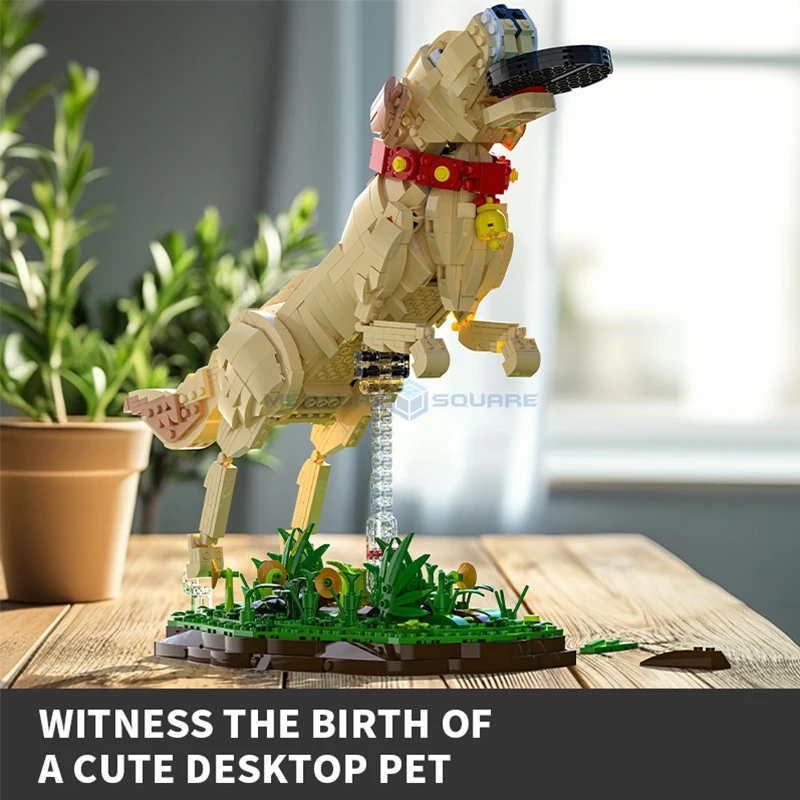 Labrador Retriever Building Blocks Display