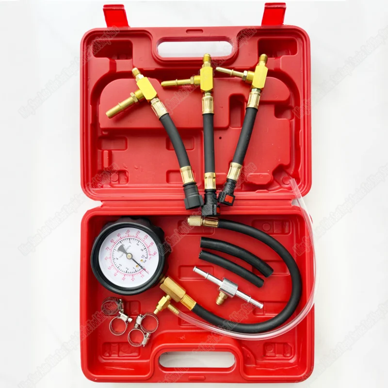 

New TU-114 Fuel Pressure Gauge Fuel Injection Pump Tester Automatic Diagnostic Tool With Safety Valve