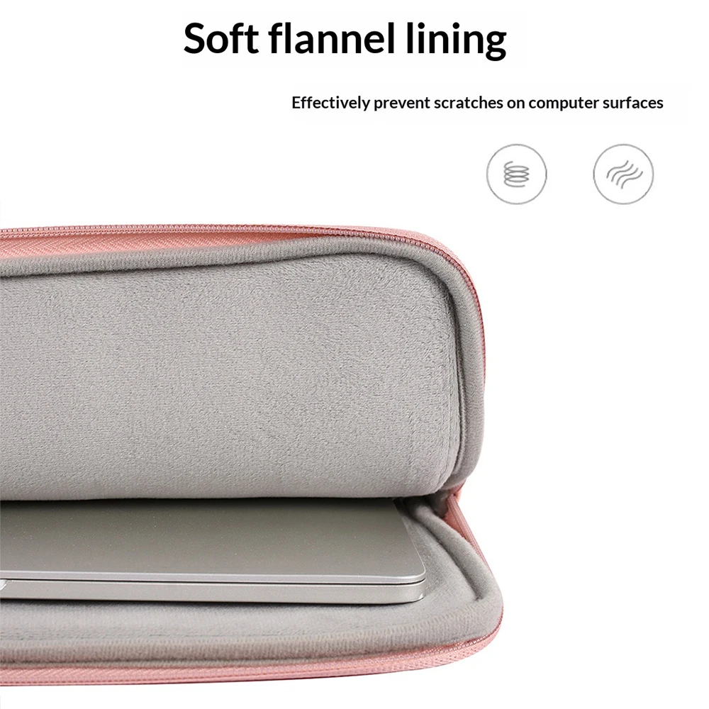 Waterproof PU Leather Laptop & Tablet Sleeve with Extendable Handle (13-16 inch)