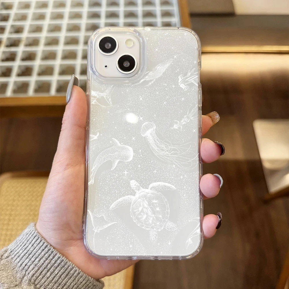 Seaside Cowboys Ocean Transparent Phone Case Cover