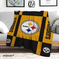 P-Pittsburgh S-Steelers Wedding Blanket King Size Home and Decoration Fluffy Plaid Hairy Blankets for Bed Blanket 150cm X 200cm 1