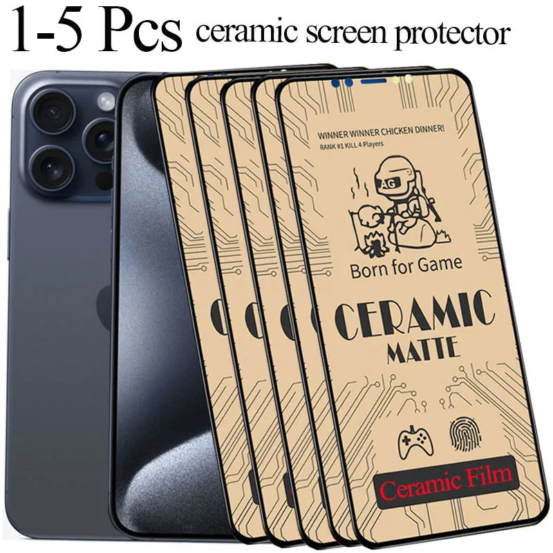 Protector Pantalla Mica Vidrio Templado iPhone 15 PRO - MATE GLASS