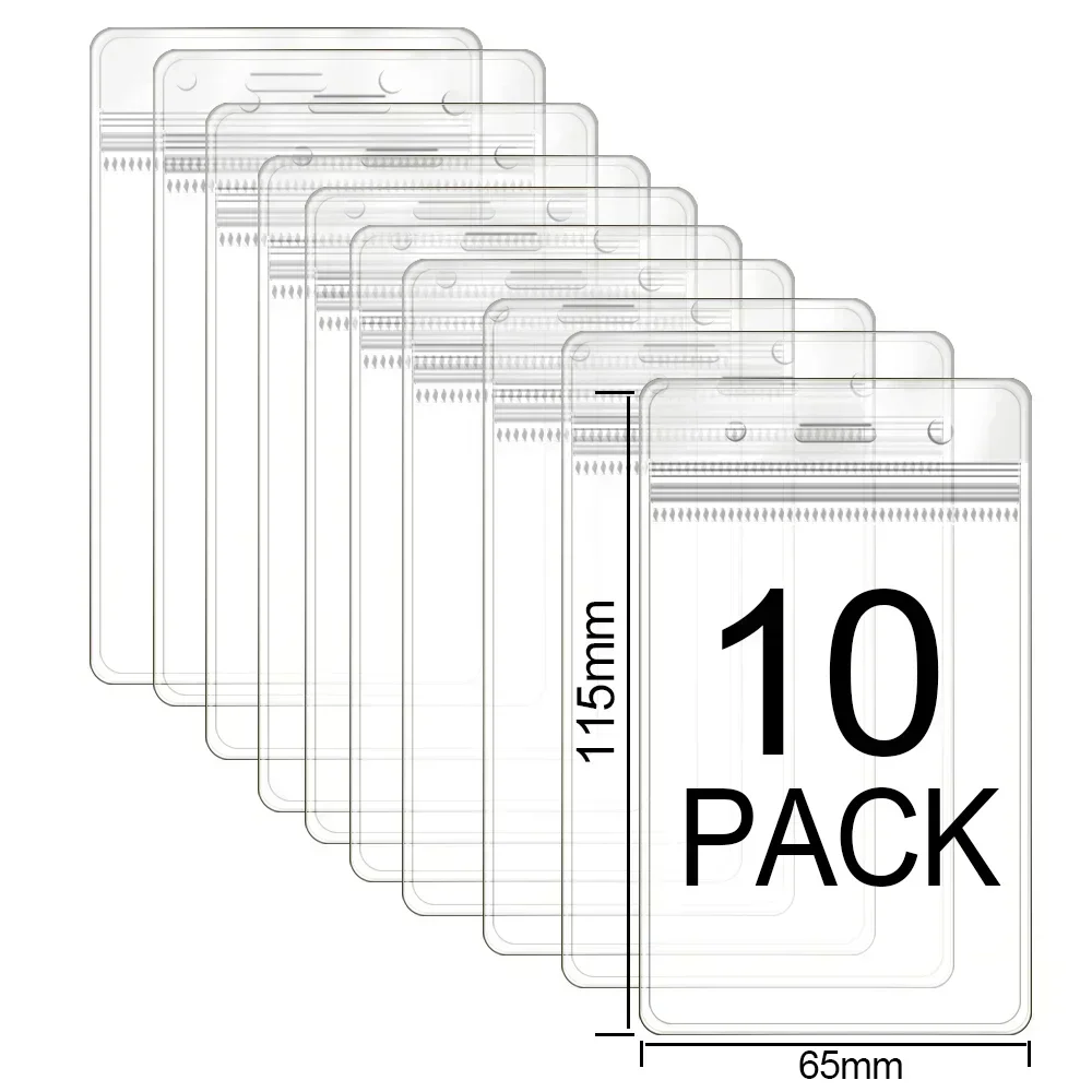 Universal Extra Thick Vertical Waterproof ID Badge and Credit Card Holder