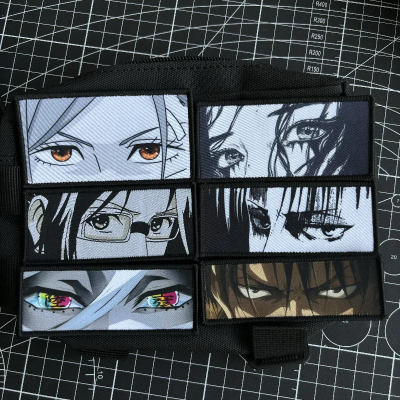 Eye Patch Anime Character Eyes Patch Tactical Cartoon Eye Morale Badge Goku Gojo Patches