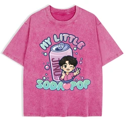 K - Pop Inspired Oversized Cotton T - Shirt - Summer Comfortable O - Neck Casual Top for Men (Rose Red)