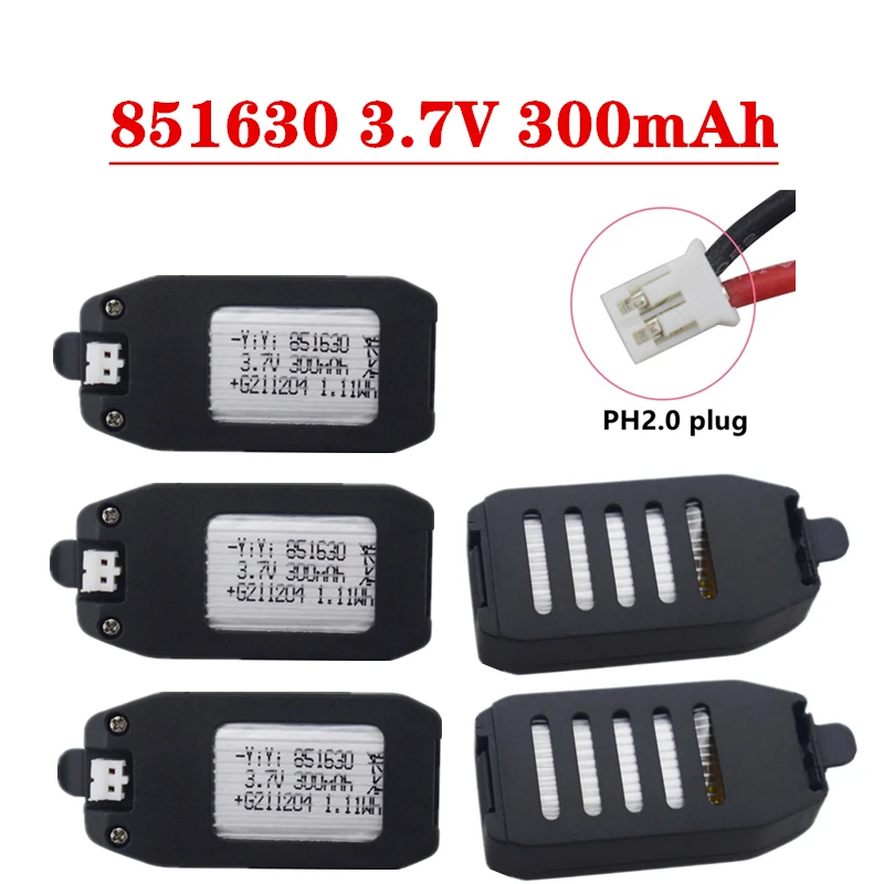 

RC Drone Battery 3.7V 300mAh Lithium Battery For NH330 RH821 Four Axis Aircraft RC UAV Battery Accessories 3.7V Battery