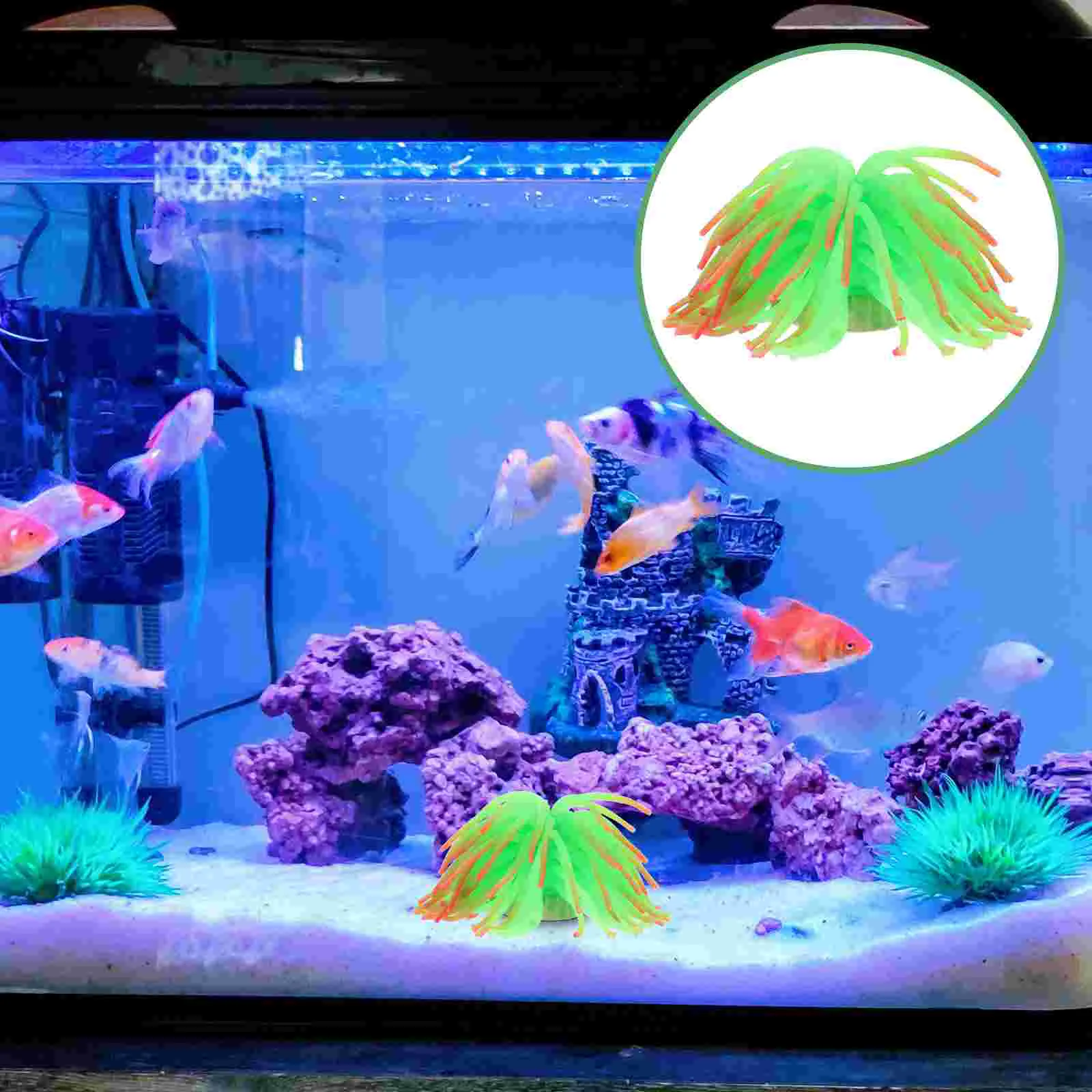 

6pcs Plastic Sea Urchin for Fish Tank High Simulation Sea Urchin Ornament Underwater Fish Tank Decor