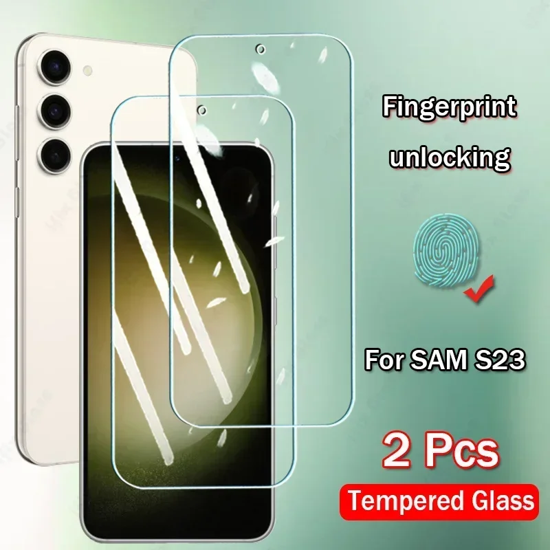 

2 шт., закаленное стекло для Samsung Galaxy S24 S23 S22 S21 Plus