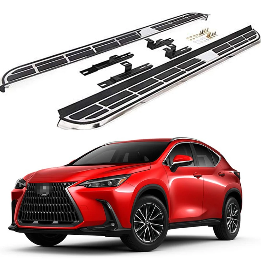 

2Pcs Fixed Running Boards Side Steps Pedal Nerf Bar fits for Lexus NX NX250 350 450 2022 23