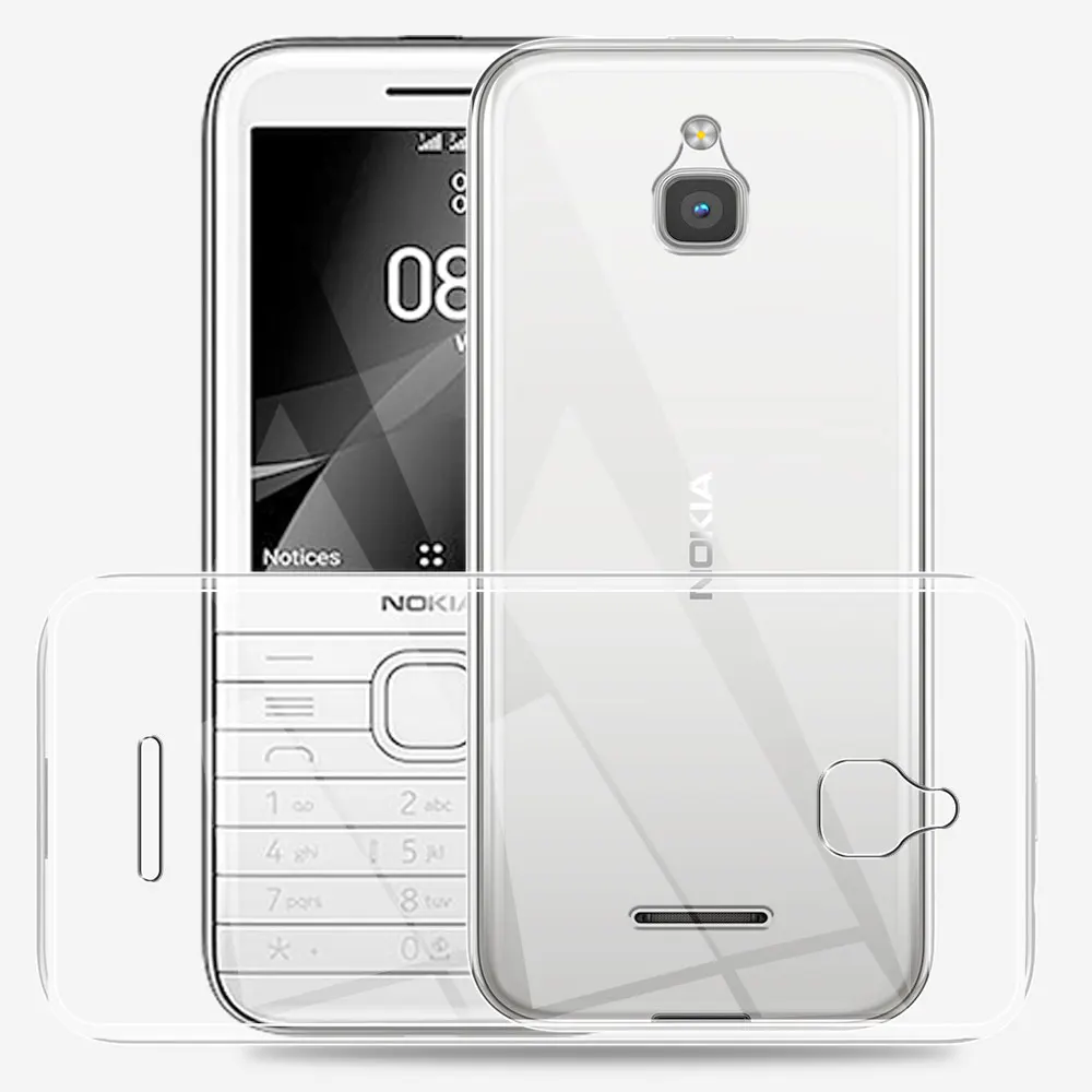 Ultra Thin Silicone Soft TPU Clear Back Case Cover - 2.8