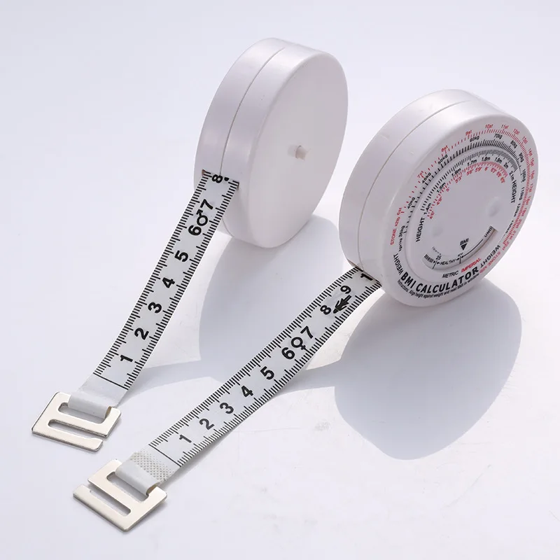 BMI Body Mass Index Retractable Tape 150cm Measure Calculator Diet Weight  Loss Tape Measures Tools