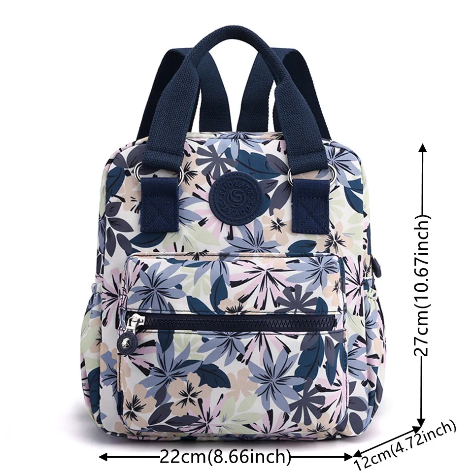 NEW Fashion Anti Theft Women Backpack Durable Fabric Nylon School Bag Pretty Style Girls School Backpack Female Travel Backpack 6