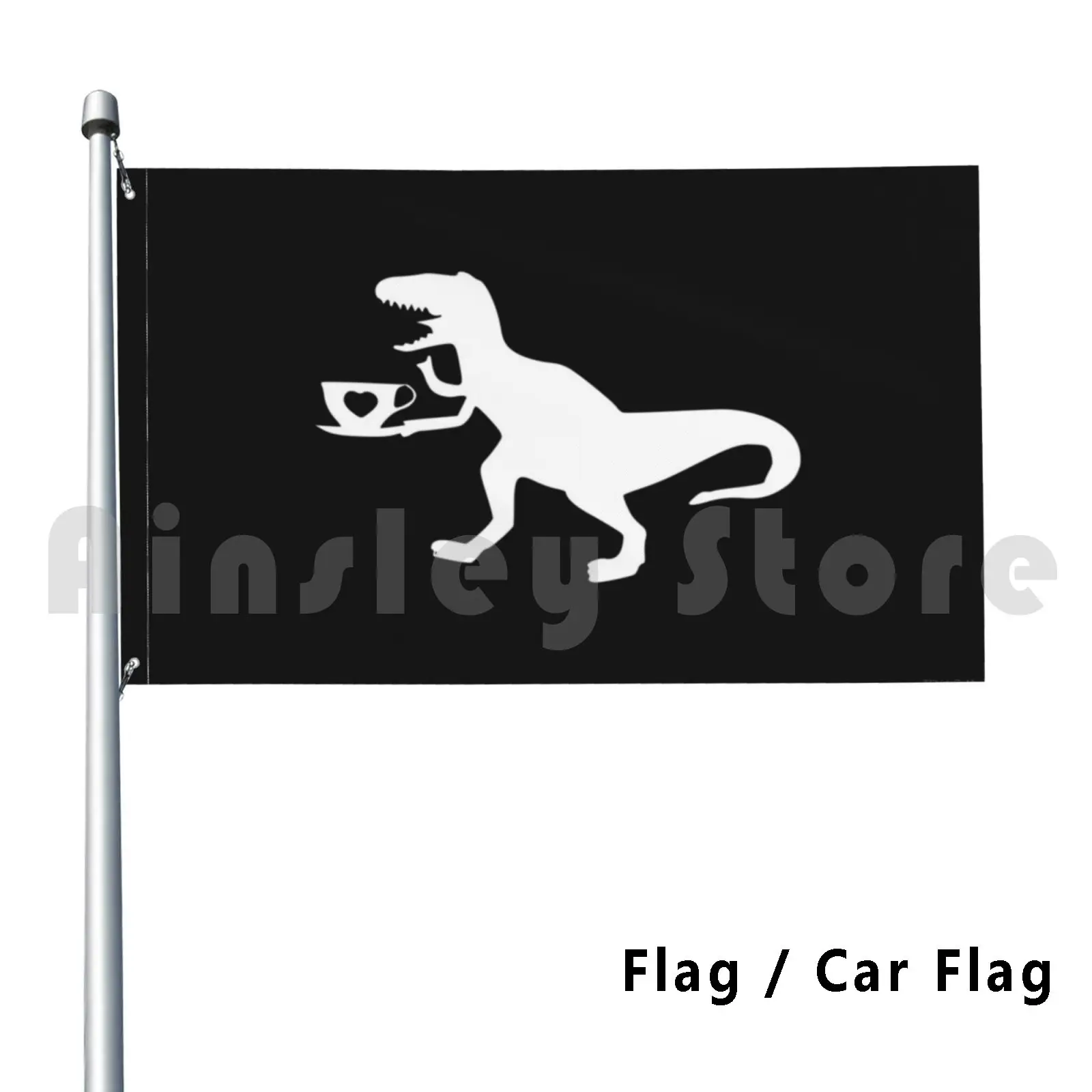 Tè Rex Decorazione Esterna Bandiera Auto Bandiera Rex Trex Tyrannosaurus Tè Rex Dinosauro T Rex Dinos Dinosauri Dino Tempi Primordiali