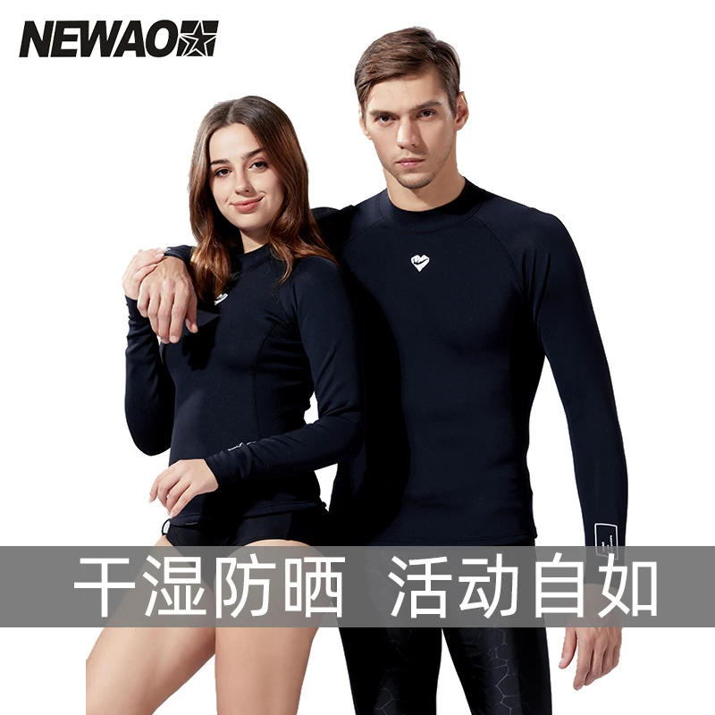 

Outdoor Sports Couple Diving Suit Long Sleeve Sun Protection Quick-Dry Surfing Skin Swimming Snorkeling Split Swimsuit Slimming