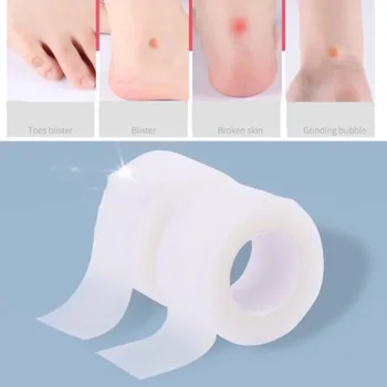 보이지 않는 내마모성 테이프 붕대, 의료용 석고 발 뒤꿈치 스티커 테이프, 자체 접착 방수 패치 붕대, 1 개
