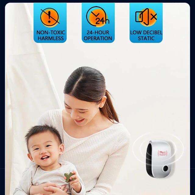 Ultrahangos Elektronikus Szúnyogtaszító Egérkészülék Csótányos Kártevői Gyíkok Rovarriasztó Szúnyogok Egér Újrapróziója - Image 5