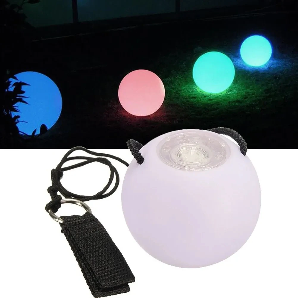 Luminous Throwing Ball Glow Light Ball Glow Light LED POI ball Luminous Belly Dance Throwing Ball Yoga Exercise Props Stage Performance Accessories