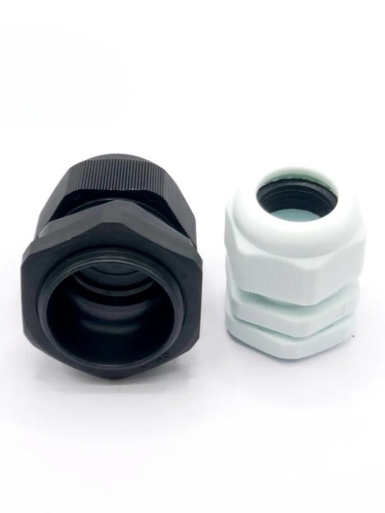Description Picture 5 of itemWaterproof Cable Gland 10pcs Cable entry IP68 PG7 for 3-6.5mm PG9 PG11 PG13.5 PG16 PG19/21/ White Black Nylon Plastic Connector