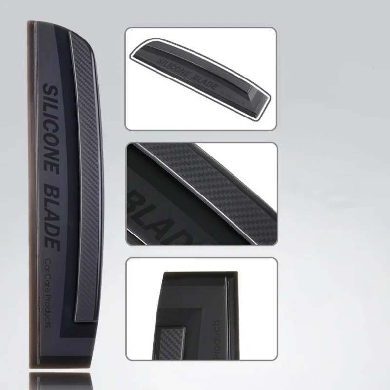 Silicone Squeegee Soft Handy Non-Scratch No Noise No Damage Paint Car Wrap Tools Supplies For Water Window Wiper Drying Blade
