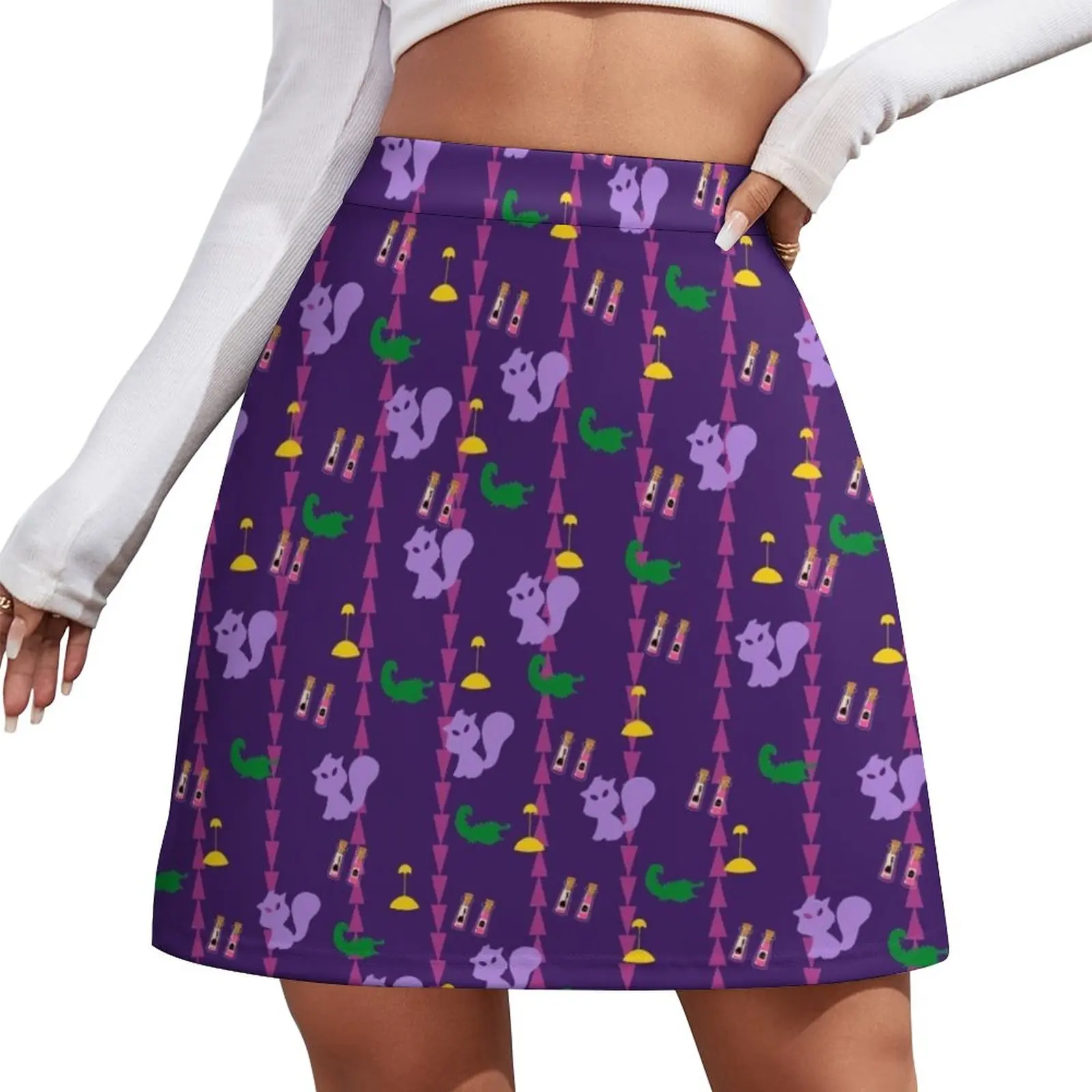 

Yzma & Kronk Pattern Mini Skirt chic and elegant woman skirt mini denim skirt skirts women summer 2024