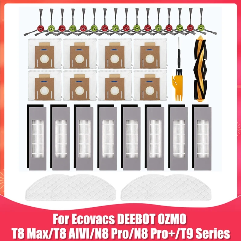 

Сменные аксессуары Для Ecovacs DEEBOT OZMO T8 AIVI T8 Max N8 Pro/N8 Pro + Robot Запчасти для пылесоса